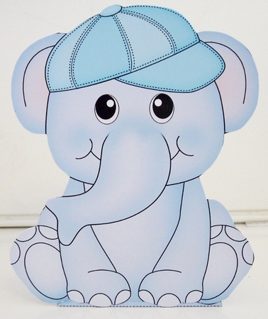 3D Cute Animal Treat Box Gift Set Mini Kit - Cute Little Levi Elephant by Pam Stubley