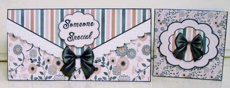 Envelope Look Floral Card Set - Moody by Pam Stubley