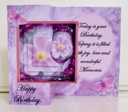 birthday lily fold card ki by Pam Stubley