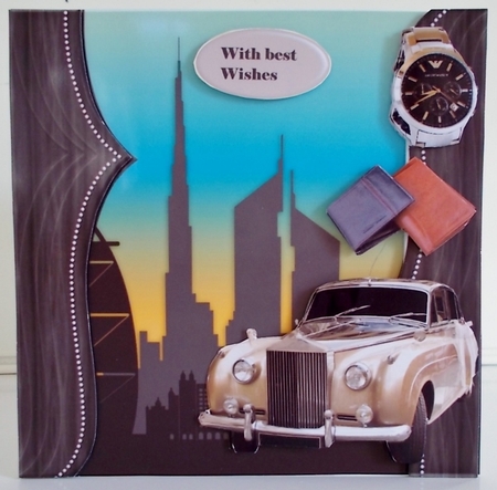 Male card Skyline  Mini Kit by Pam Stubley