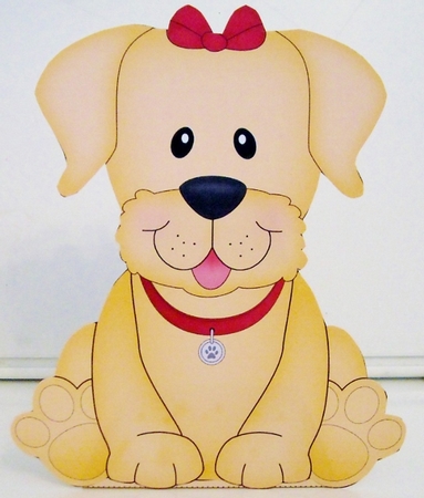 3D Cute Canine Treat Box Gift Set Mini Kit - Little Golden Labrador Dog Saki by Pam Stubley