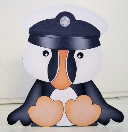 3D Cute Bird Treat Box Gift Set Mini Kit - Cute Little Puffin Pilchard  by Pam Stubley