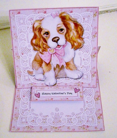 Cute Puppy Easel Card Kit by Pam Stubley