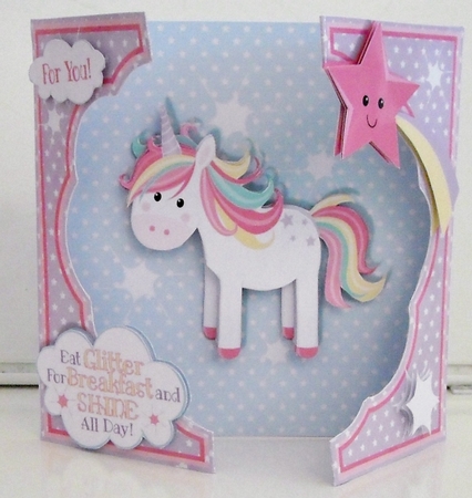 FLOWER FRONT GATEFOLD KIT - Eat Glitter For Breakfast by Pam Stubley