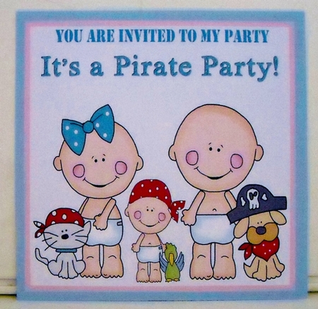 Party Invitation and RSVP Insert by Pam Stubley