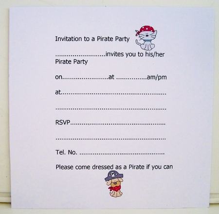 Party Invitation and RSVP Insert by Pam Stubley