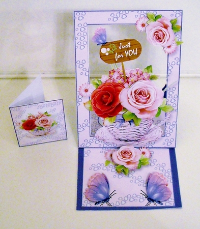 Forever Framed Easel Card - Bouquets Baskets & Brunch by Pam Stubley