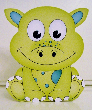 3D Cute Dino Treat Box Gift Set Mini Kit - Cute Little Denis Dino by Pam Stubley
