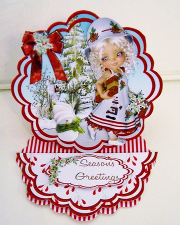 THE GIFT - EASEL CARD DECOUPAGE AND ENVELOPE KIT  by Pam Stubley