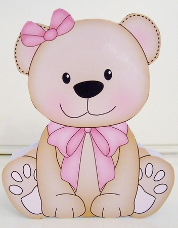 3D Shaped Card  Kit - Cute Little Livvy Bear by Pam Stubley