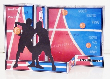 Z Fold American Basket Ball including Template by Pam Stubley