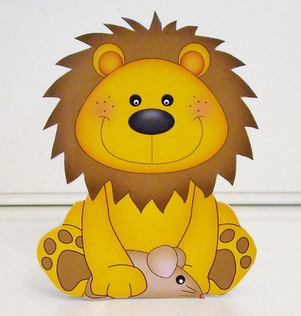 3D Shaped Card  Kit - Cute Little Lion Lloyd by Pam Stubley