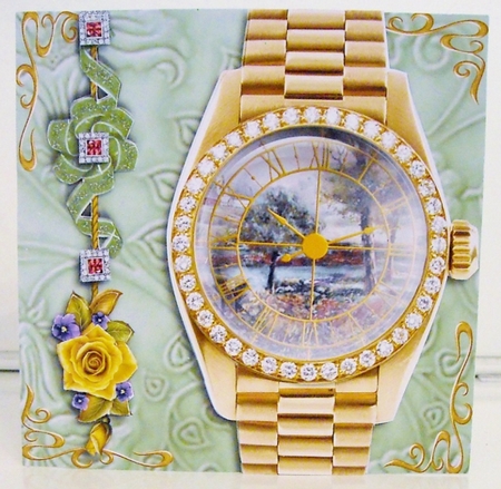 Celebration Time Birthday Watch - Spring Flowers by Pam Stubley