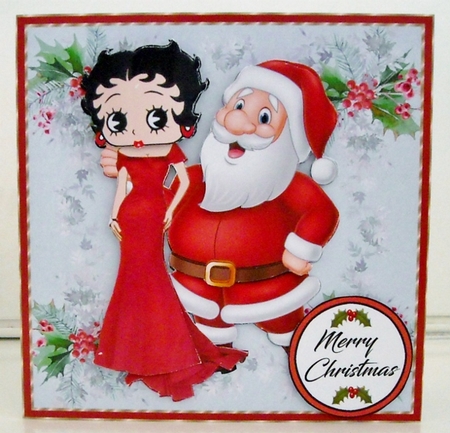 Betty and Santa 1 by Pam Stubley
