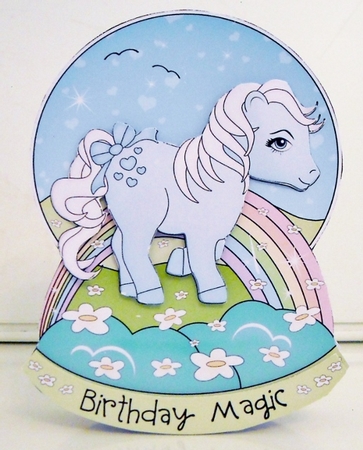 3D Shaped Rocking Card Mini Kit  -   Cute Little Pony Icicle by Pam Stubley
