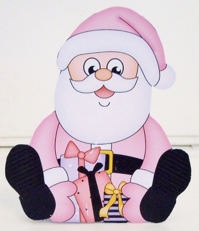 3D Shaped Christmas Card Kit - Santa has Xmas Presents by Pam Stubley