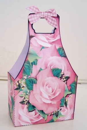 Gift bag Pink Roses Mini Kit by Pam Stubley