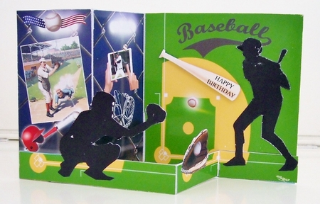 Z Fold Baseball including Template by Pam Stubley