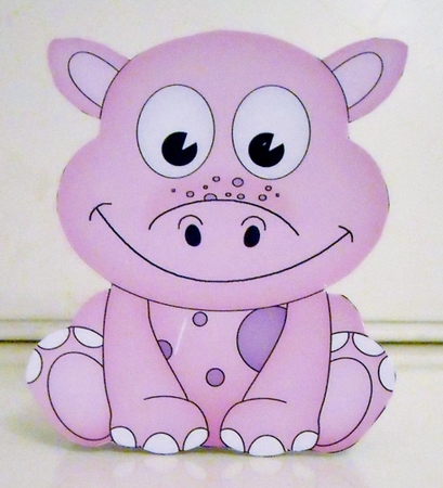 3D Shaped Card  Kit - Cute Little Denise Dino by Pam Stubley
