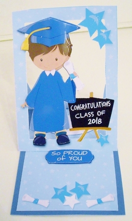 Forever Framed Easel Card - Schools Over by Pam Stubley