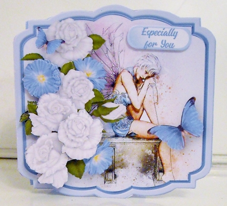 Blue Fairy - Shaped Card Mini Kit by Pam Stubley