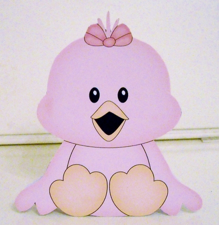 3D Shaped Card  Kit - Cute Little Chick Tweet  by Pam Stubley