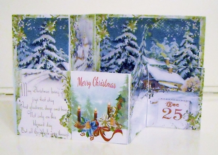 Z Fold Christmas Night Including Template  by Pam Stubley