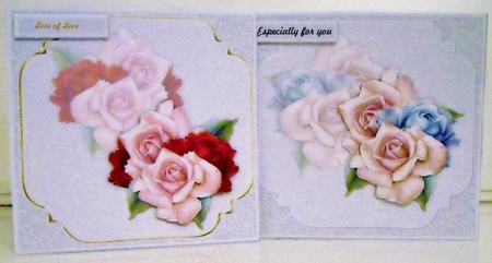 Gorgeous Roses 4 Cards Kit by Pam Stubley
