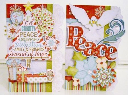 Peace & Joy  Quick Cards by Pam Stubley