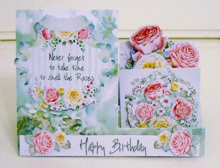 In The Garden Side Step Card by Pam Stubley