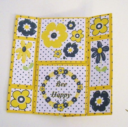 Bee Awesome NeverEnding Card Kit or Ha-Bee Birthday Never Ending Card by Pam Stubley
