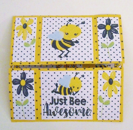 Bee Awesome NeverEnding Card Kit or Ha-Bee Birthday Never Ending Card by Pam Stubley