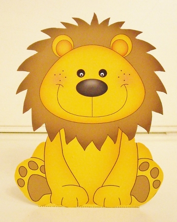 3D Cute Cat Treat Box Gift Set Mini Kit - Cute Little Lloyd Lion by Pam Stubley