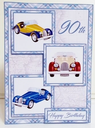 Three squares Morgan cars 90 years by Pam Stubley