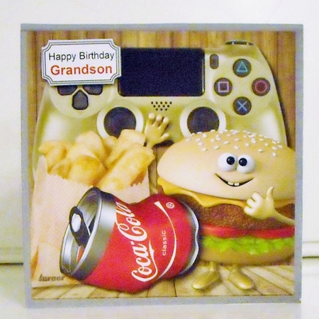 Fast food and games joystick by Pam Stubley