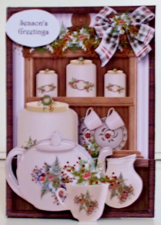 The Kitchen At Christmas - Time For Tea by Pam Stubley