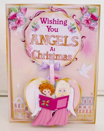 DROPLET CARD - Christmas Angels by Pam Stubley