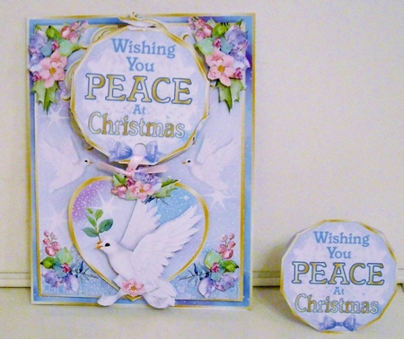 DROPLET CARD - Christmas Peace by Pam Stubley