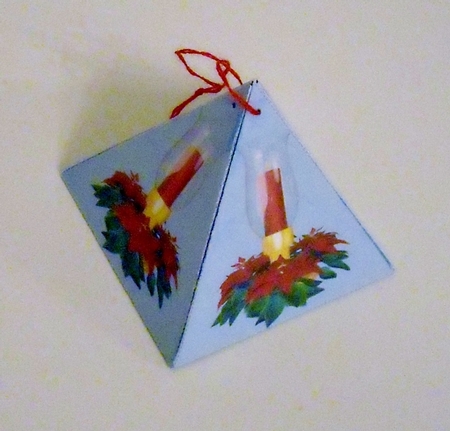 Folded Triangle Box - Christmas Candle Lanterns by Pam Stubley