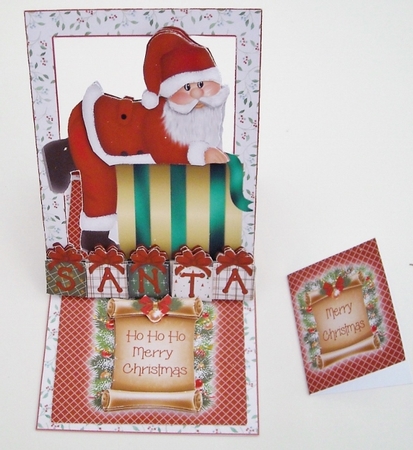 Forever Framed Easel Card - Santas Hanging Out by Pam Stubley