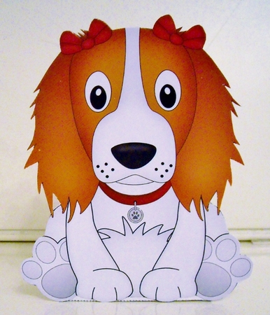 3D Cute Canine Treat Box Gift Set Mini Kit - Little Springer Spaniel Dog Petra by Pam Stubley