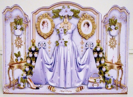 Purple Christmas Dressing Room Mini Kit by Pam Stubley