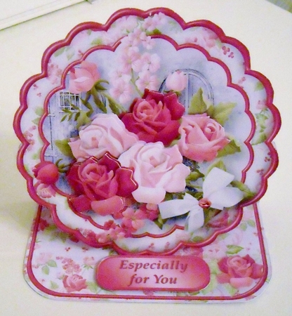 A Bouquet of Roses - Framed Easel Card Mini Kit by Pam Stubley