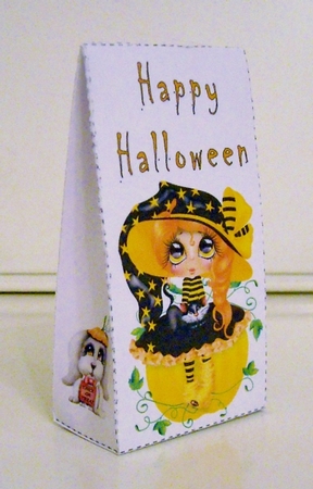 Halloween Pinch Bag Cute Halloween Trick or Treat Happy Halloween by Pam Stubley