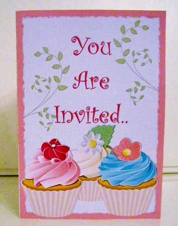 Invitations - Cupcakes by Pam Stubley