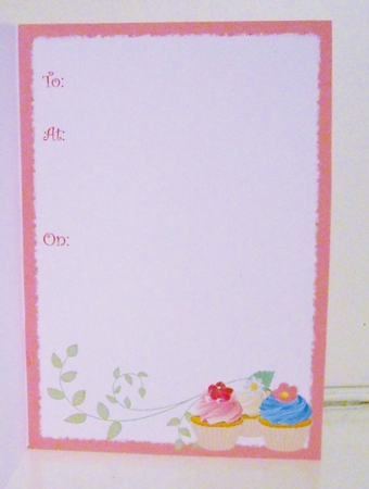 Invitations - Cupcakes Inserts by Pam Stubley