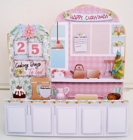 ADVENT STEPPER CARD - Christmas Kitchen Countdown by Pam Stubley