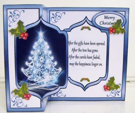 FB Blue sparkle tree by Pam Stubley
