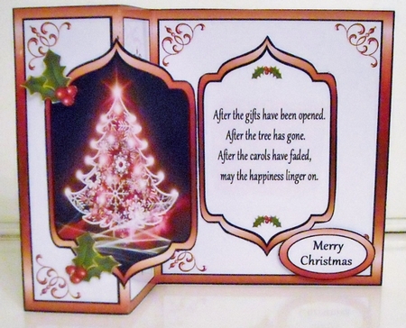 FB Red sparkle tree by Pam Stubley