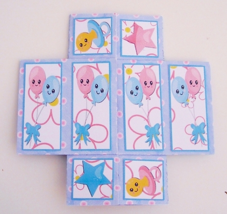 Gender Reveal Never Ending Card New Baby Boy or Girl Neverending by Pam Stubley